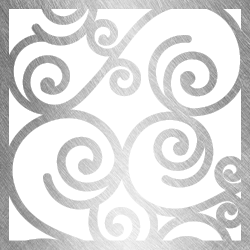 A square with a swirl pattern on it