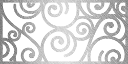 It looks like a swirl pattern on a metal surface.