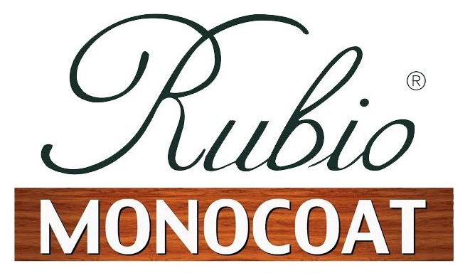 A logo for rubio monocoat on a white background