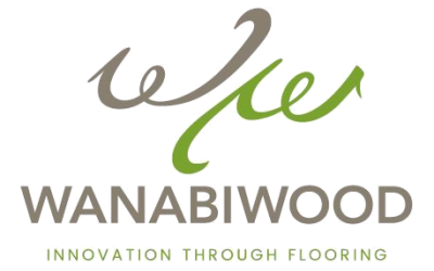 A logo for wanabiwood innovation through flooring