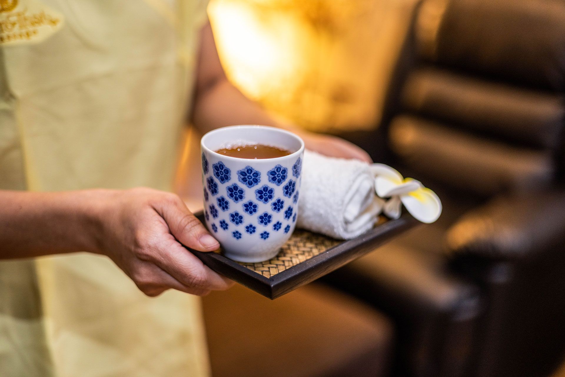 Complimentary hot drinks at Nim Thai Massage Surry Hills, Taylor Square, Oxford Street Darlinghurst