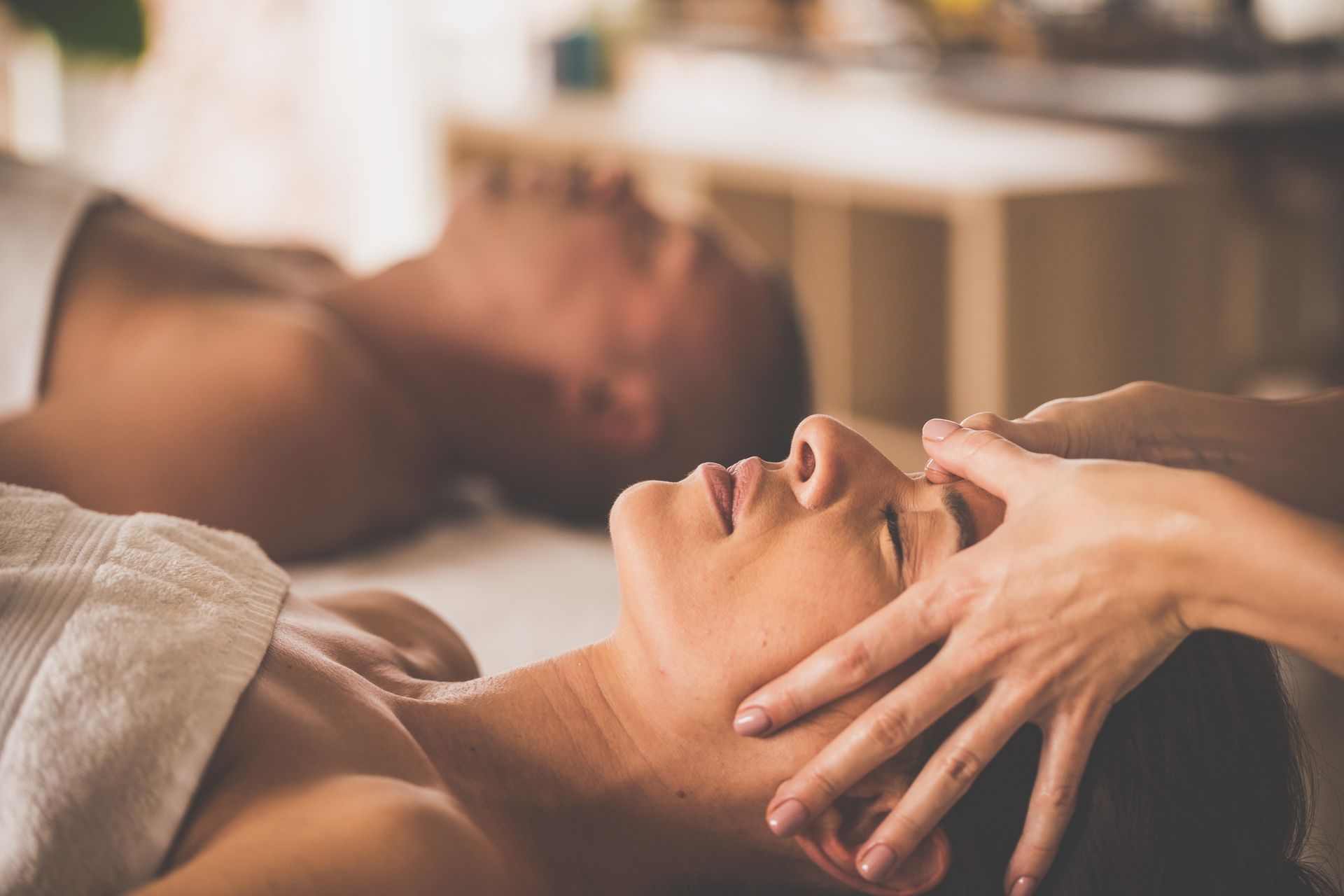 Two people receiving massages at a spa - Thames, NZ - Thai Classic Massage Thames