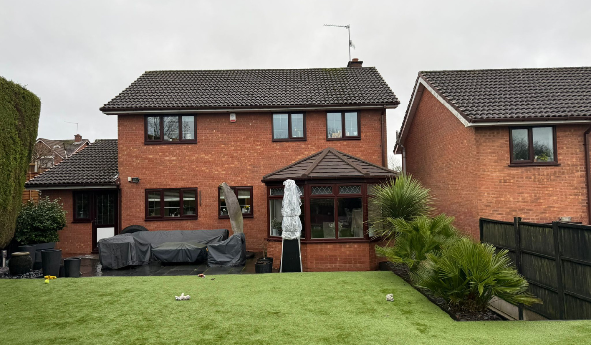 Before picture of double glazing project in redditch