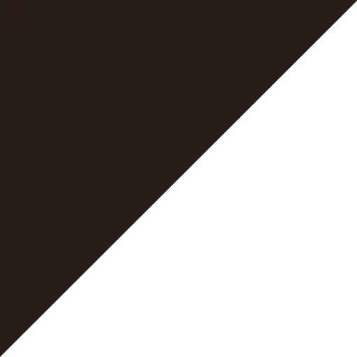 Black brown outside/standard white inside