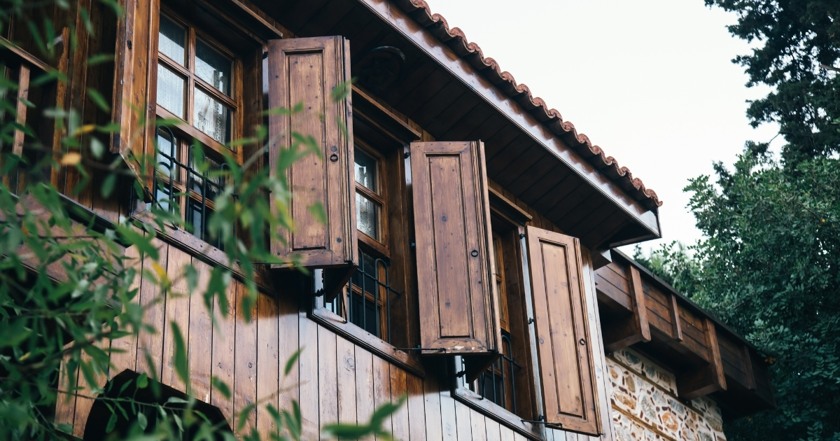 Wooden decorative shutters