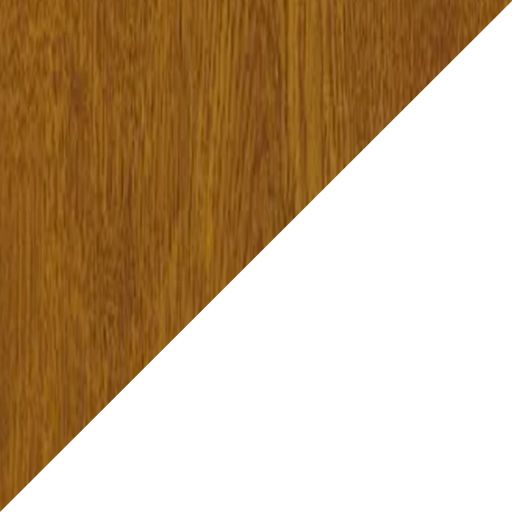 Golden oak outside/standard white inside