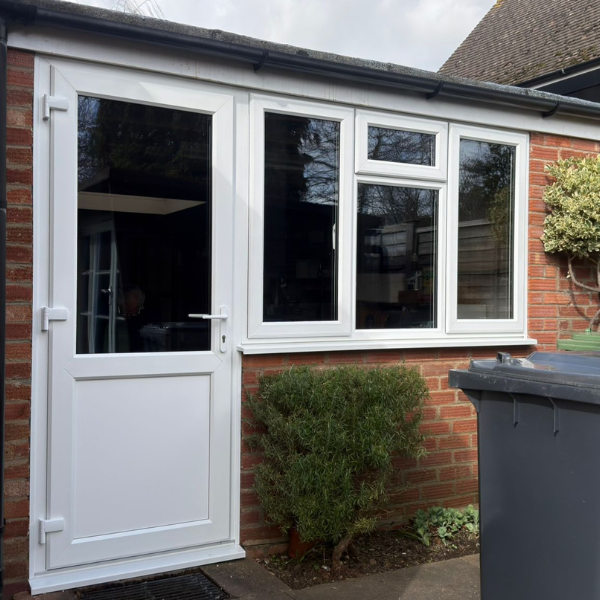 half glazed back door