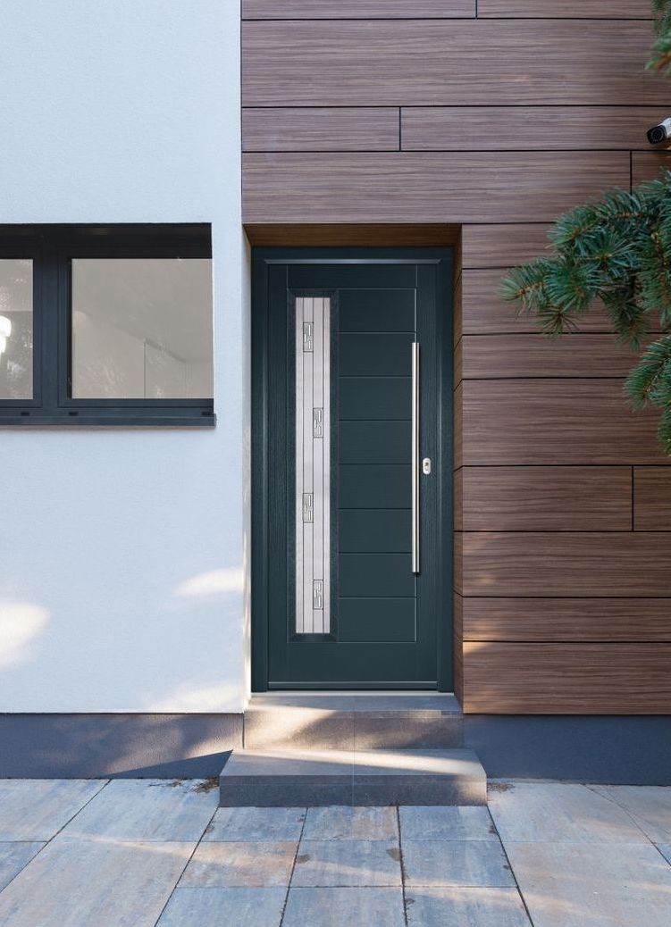 Contemporary Monza II designer composite door fitted by Prior Products in Cheltenham.