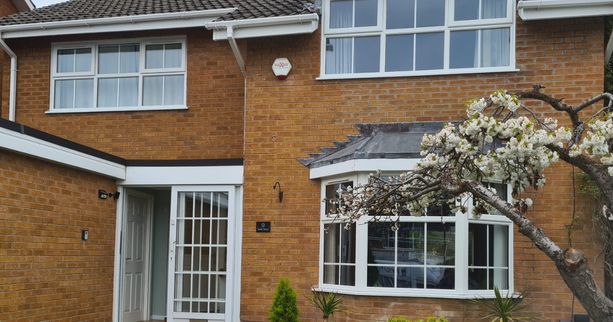 Recent installation o uPVC double glazed windows including a bay window
