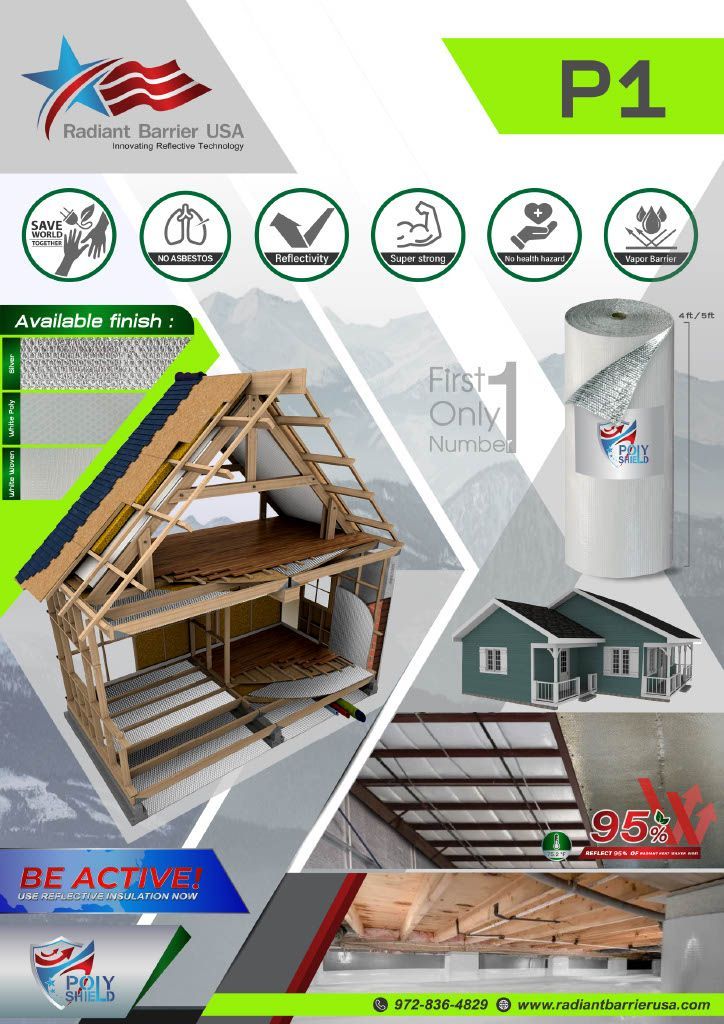 Product flyer for Radiant Barrier USA