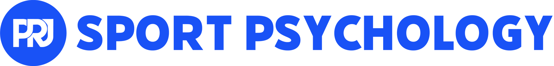 PRi Sport Psychology logo in blue and white with a circular icon and bold text