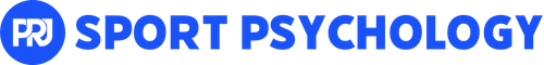 PRi Sport Psychology logo in blue and white with a circular icon and bold text