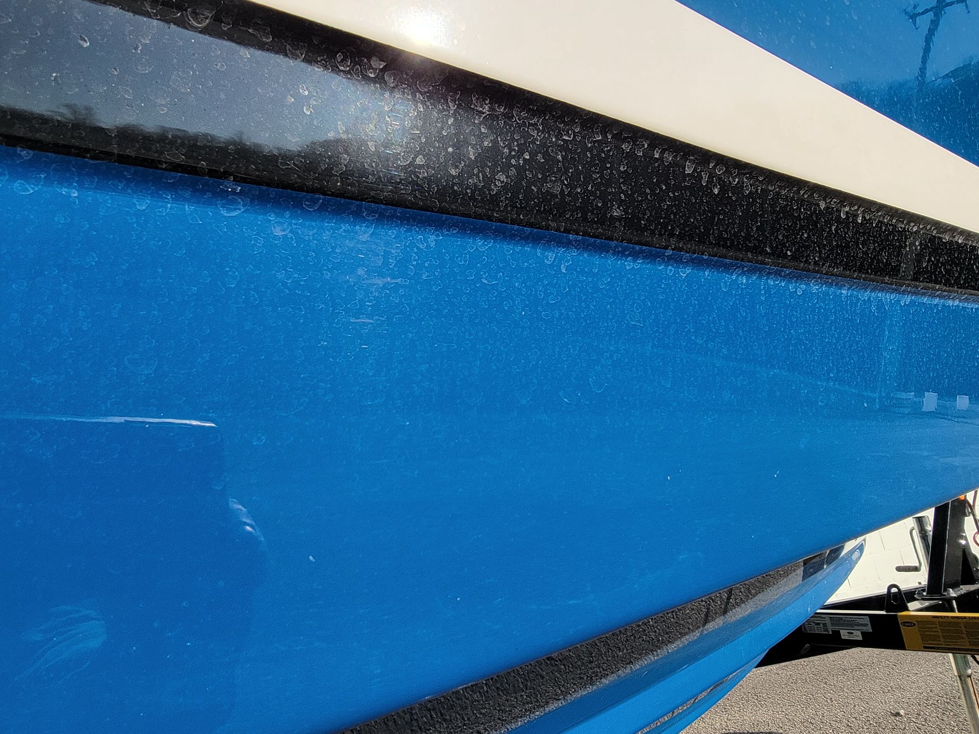 Before Marine Detailing Regal Gel Coat Correction