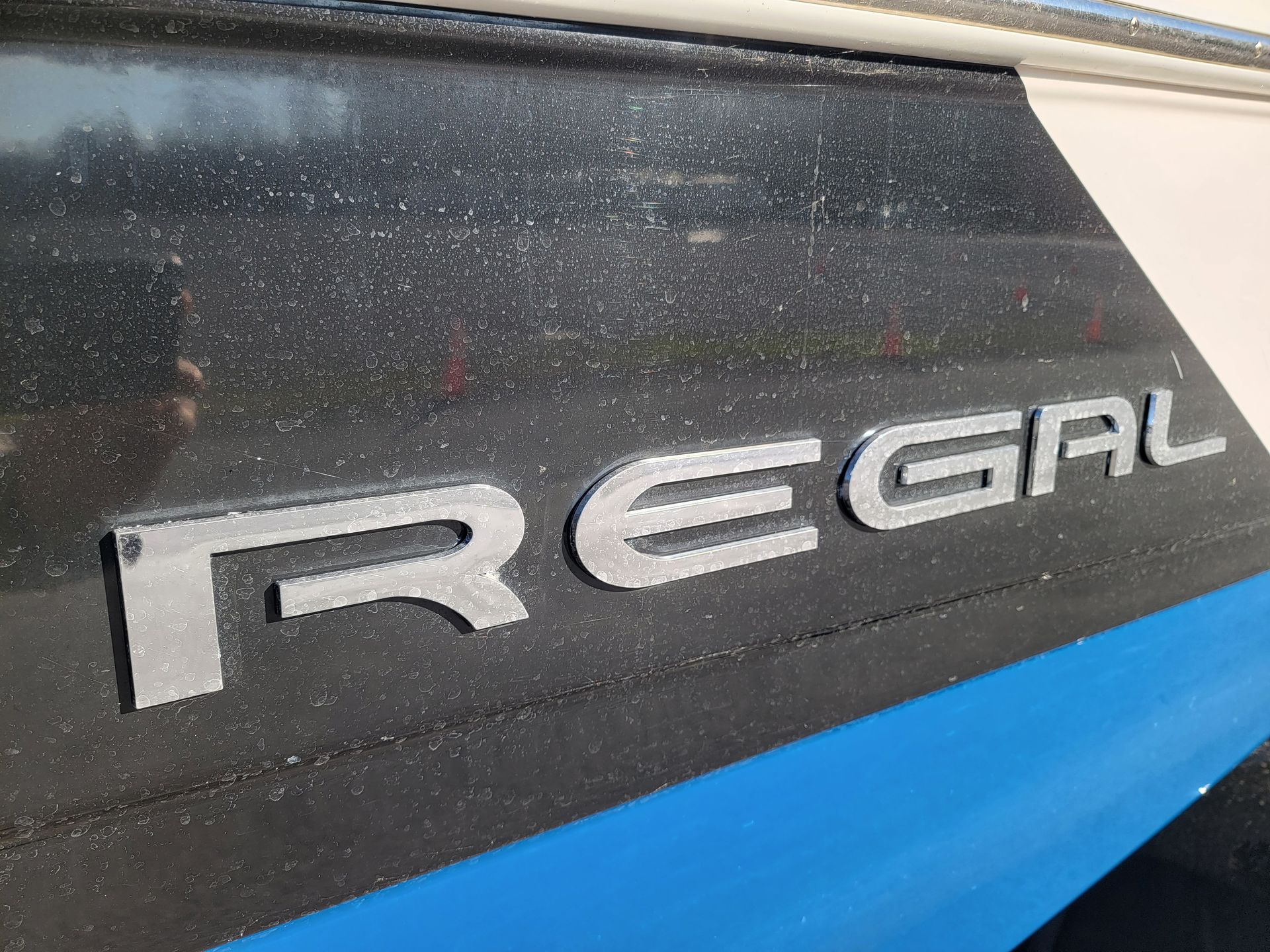 Before Marine Detailing Regal Gel Coat Correction