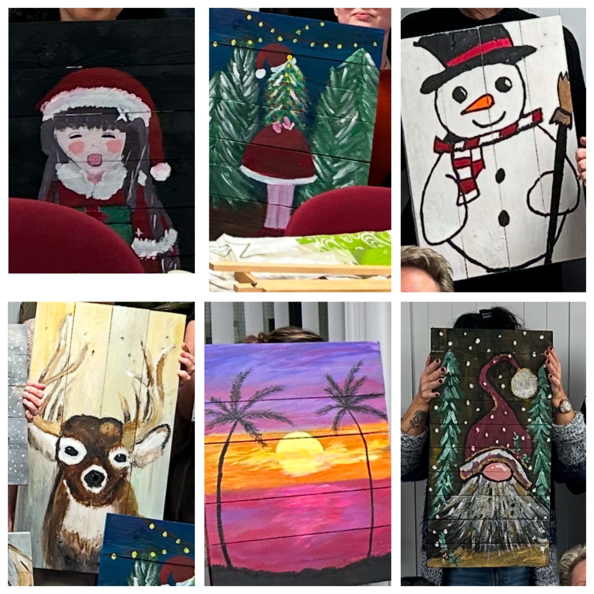 Copie de l’atelier de peinture sur panneaux en bois – thème de Noël – 14 novembre à 14 h 00