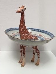 Giraf 18 cm - Chinees porseleinen schaaltje