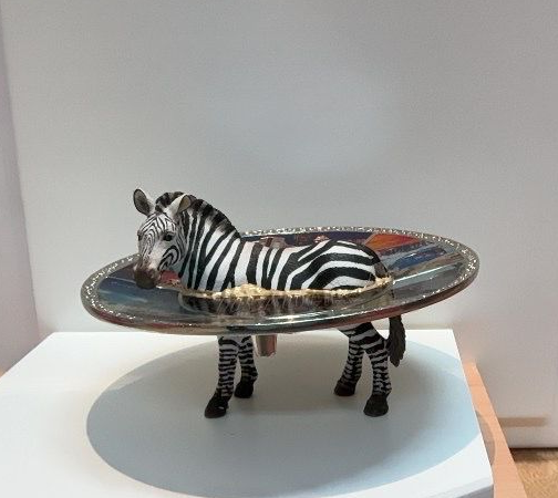 Zebra - metalen schaaltje met afbeeldingen Los Angeles