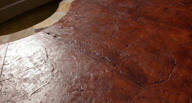 Patio Stained Concrete — Easley, SC — Landmark Concrete Designs Inc. Patio Stained Concrete — Easley, SC — Landmark Concrete Designs Inc.