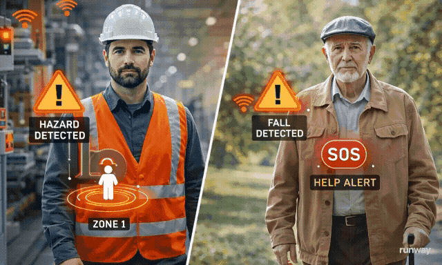 Zabezpečení lidí v reálném čase