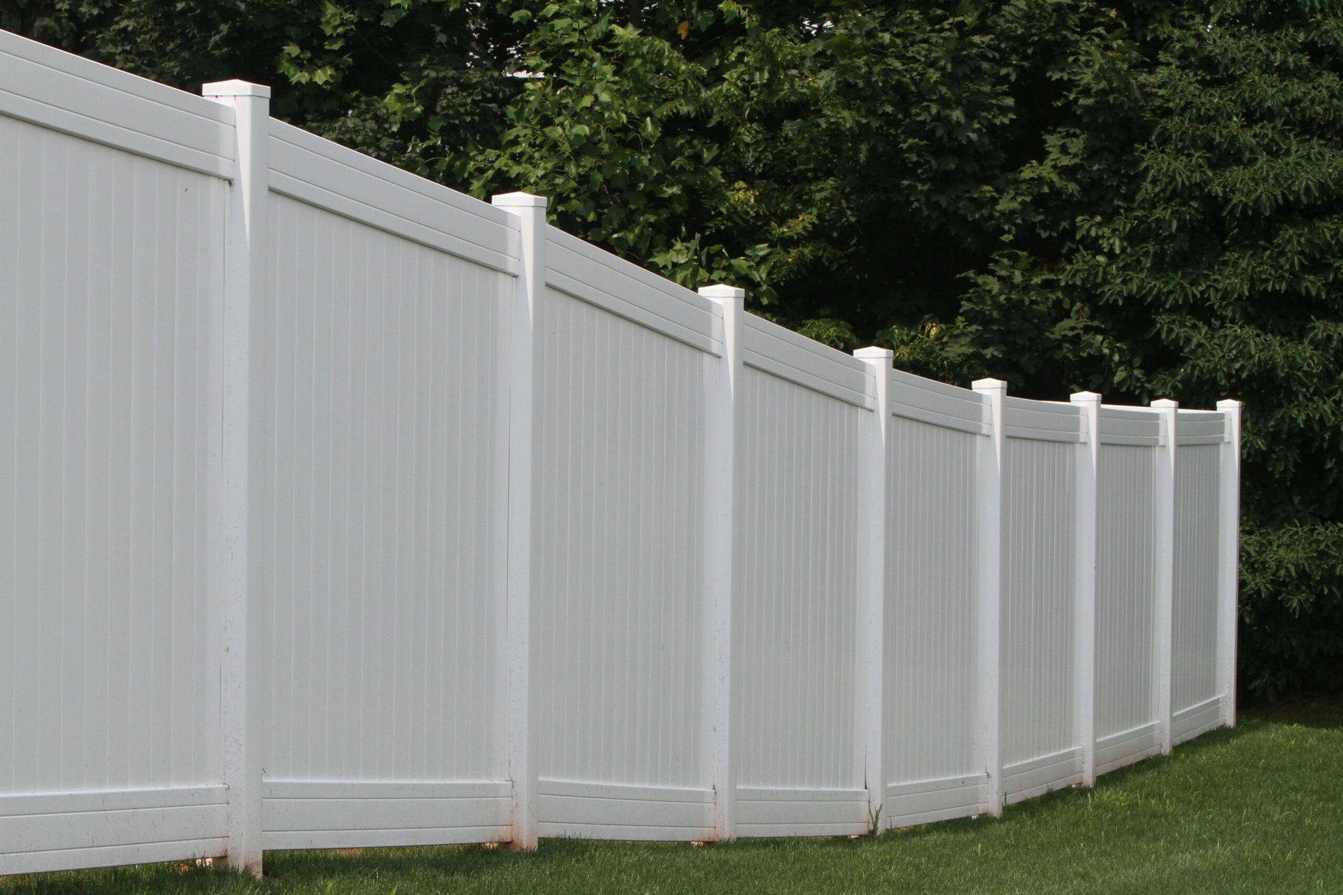 White Vinyl Fence