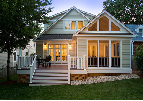 Exterior of home with new addition