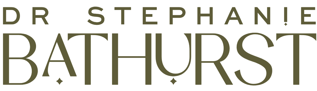 green Dr. Stephanie Bathurst personal brand logotype