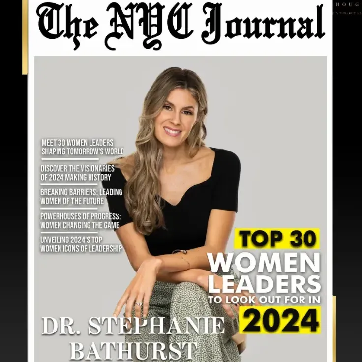 DR. STEPHANIE BATHURST  on the cover of The NYC Journal Top 30 womens leaders in 2024