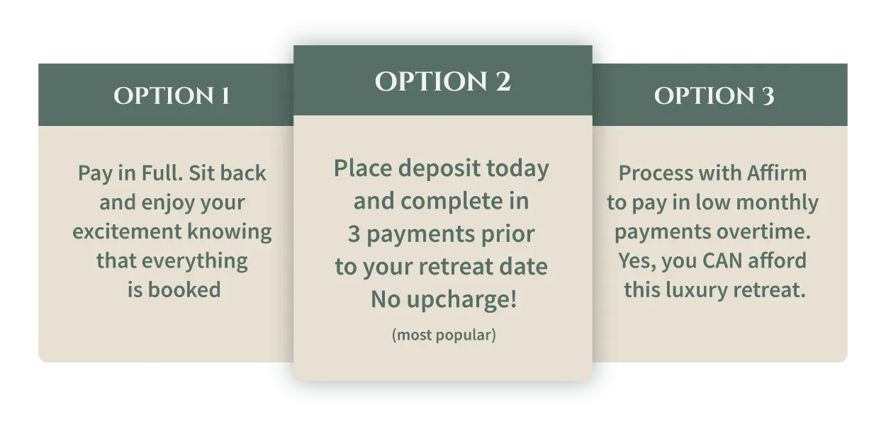 There are three options to choose from , option 1 , option 2 , and option 3.