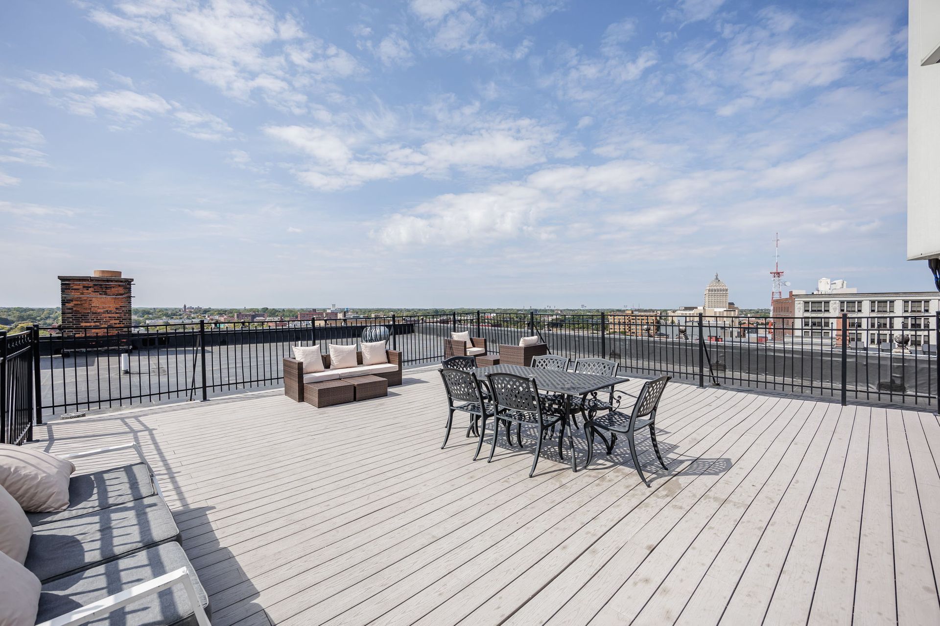 Rooftop balcony