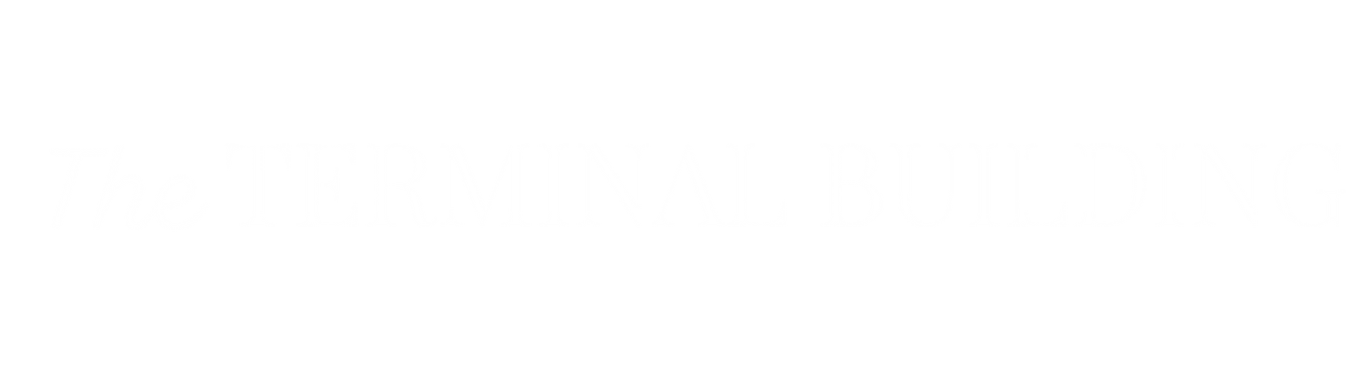 The Terminal Building Logo White