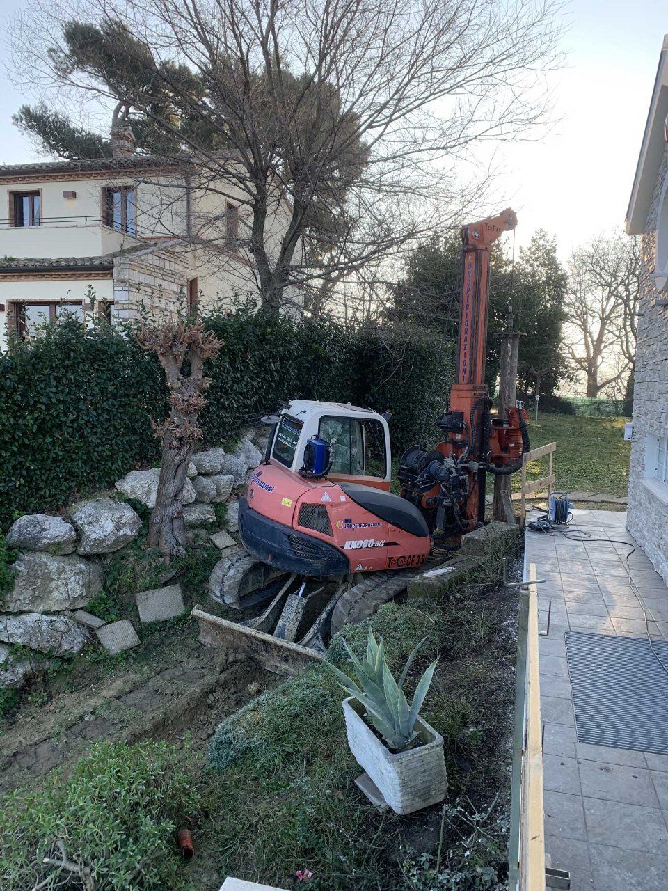 Trivellazioni giardino privato