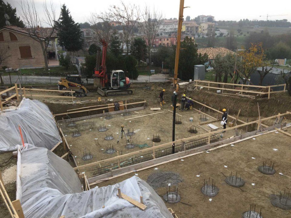 Intervento di consolidamento del terreno