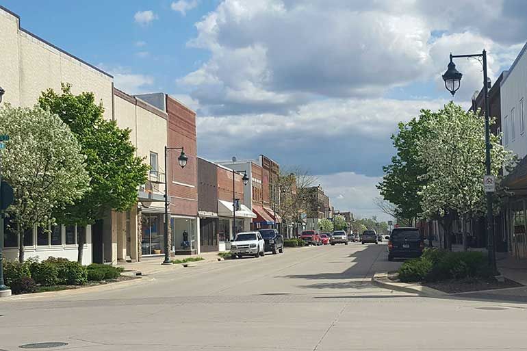Historic Oelwein railroad infrastructure