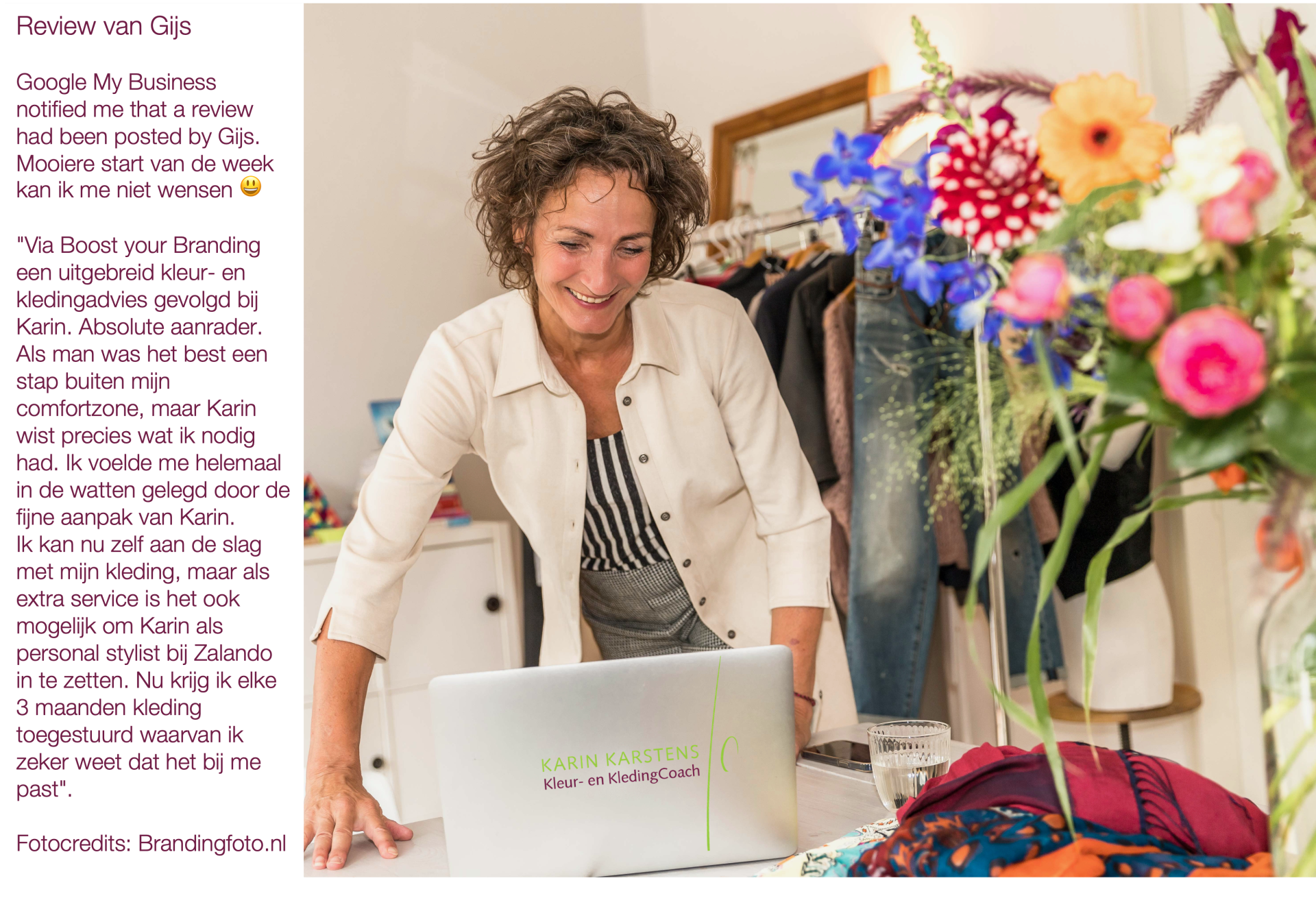Kleur- en KledingCoach krijgt aanvraag klant binnen.