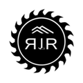 a black and white sawblade with roof lines logo