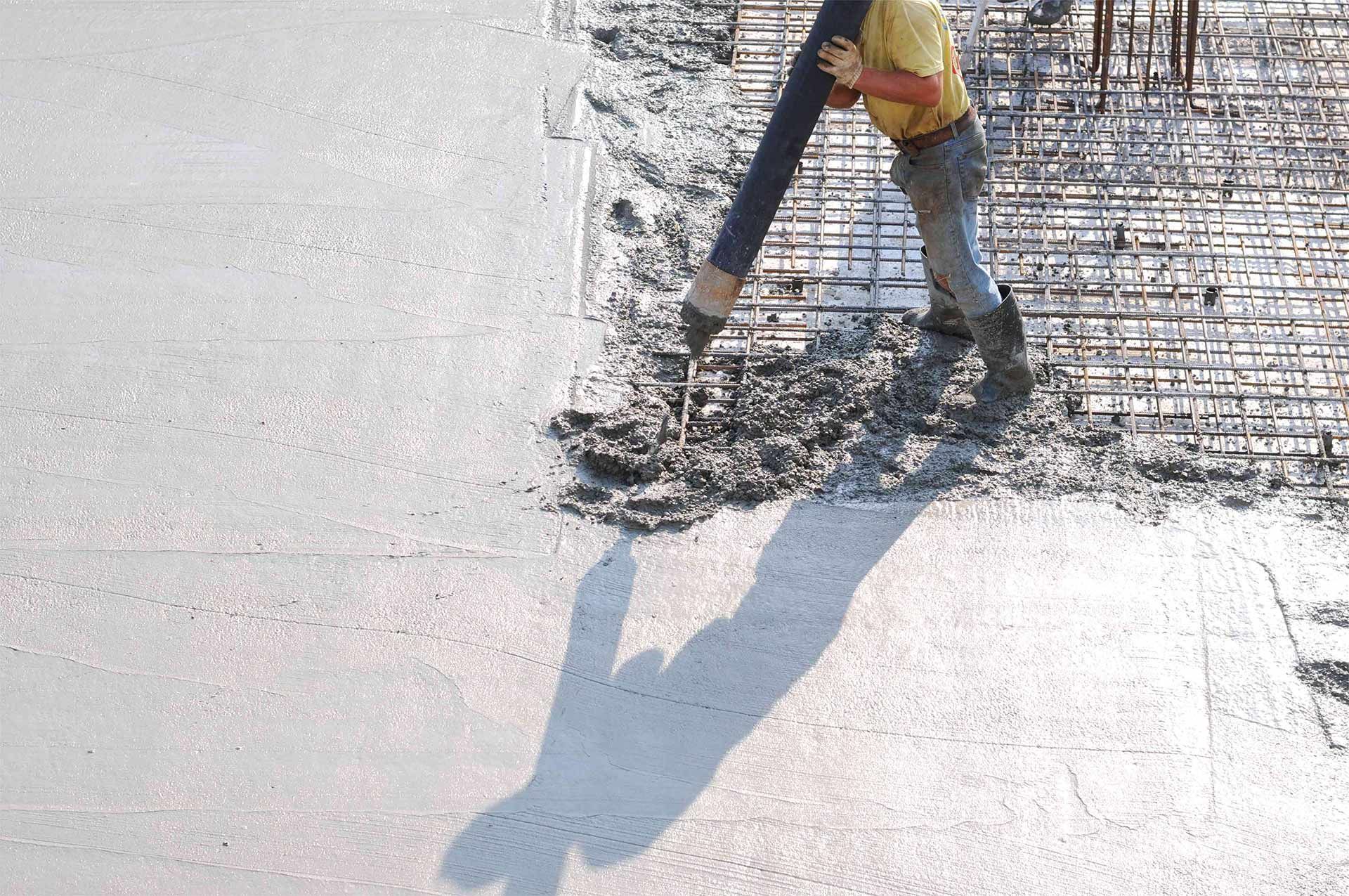 Newly Constructed Concrete Driveway