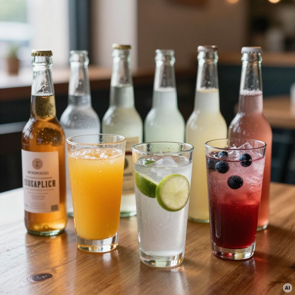 AI generiert: Limonaden und Säfte