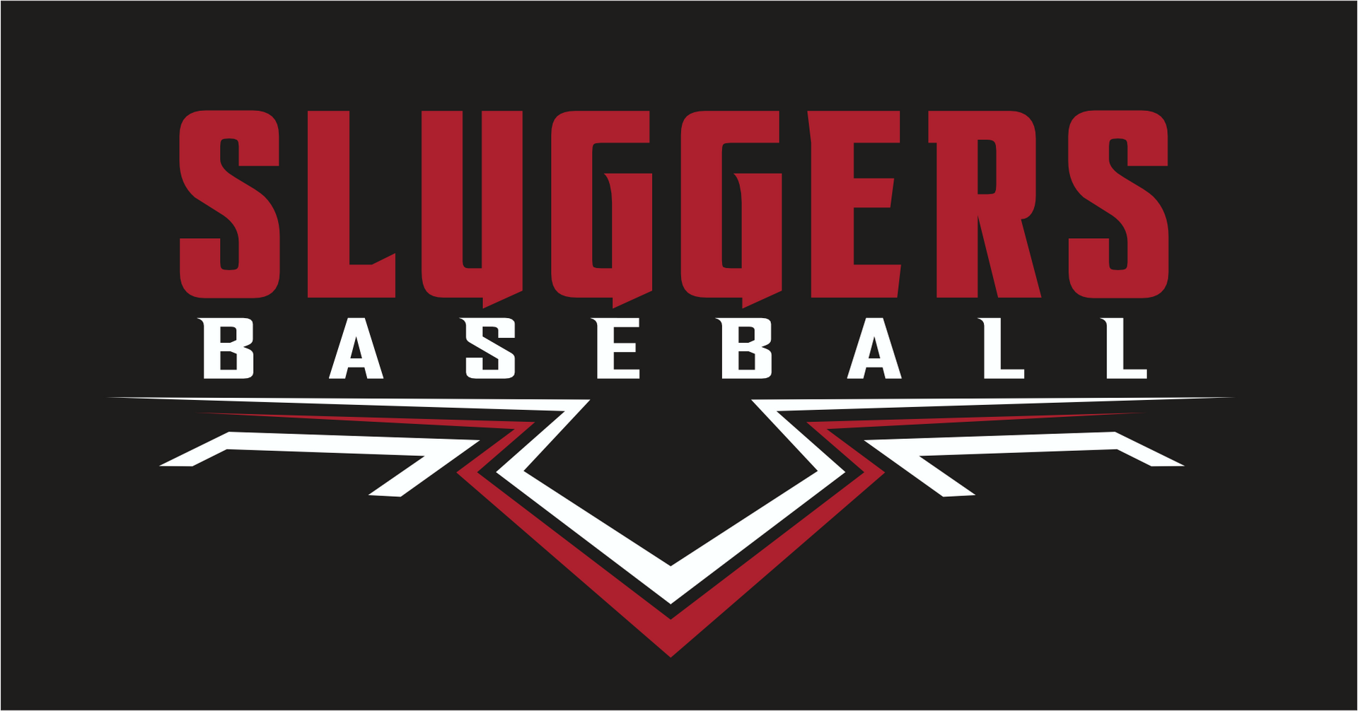 A logo for the slugger 's baseball team on a black background