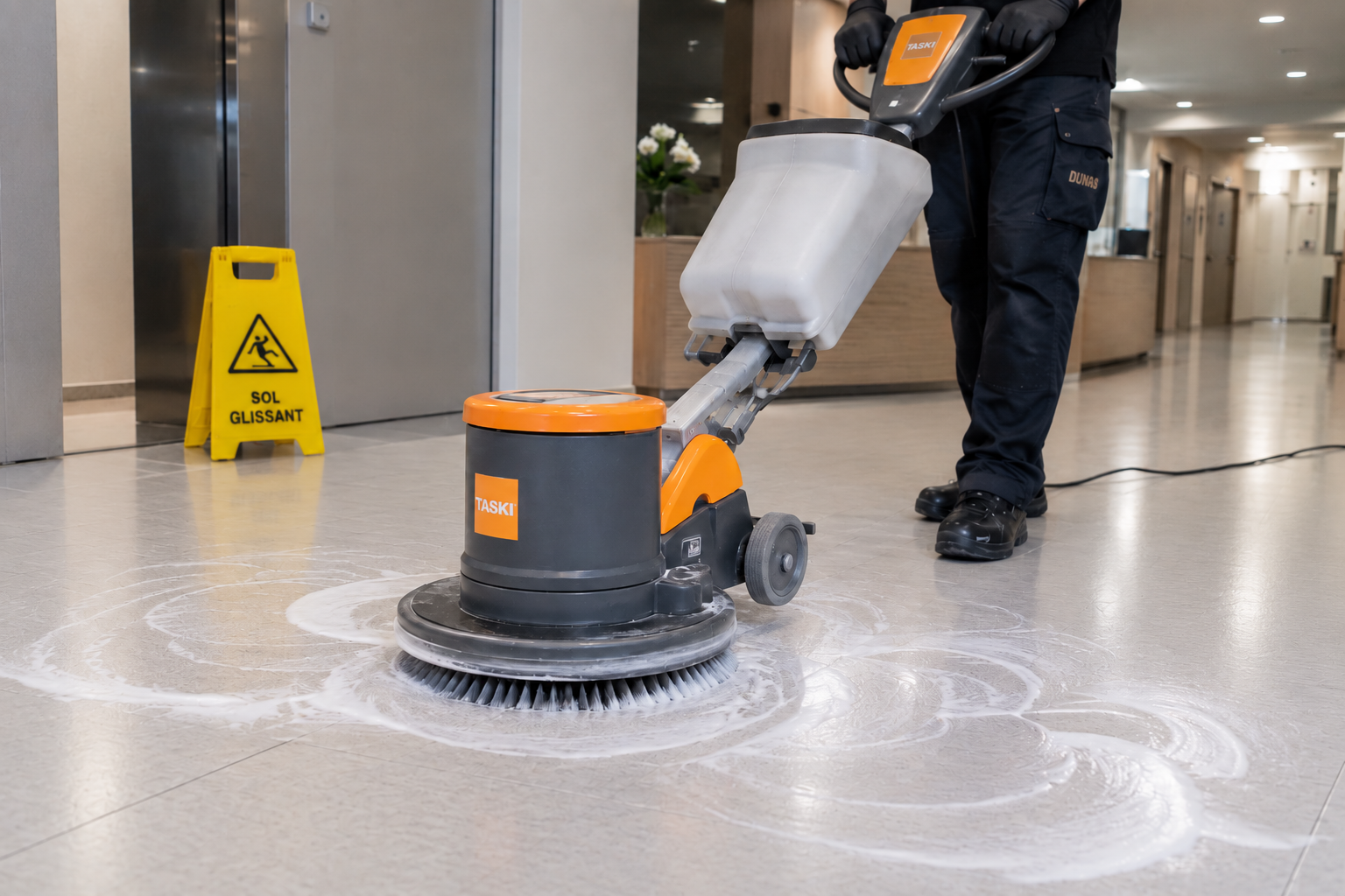 Décapage au mouillé et mise en protection des sols