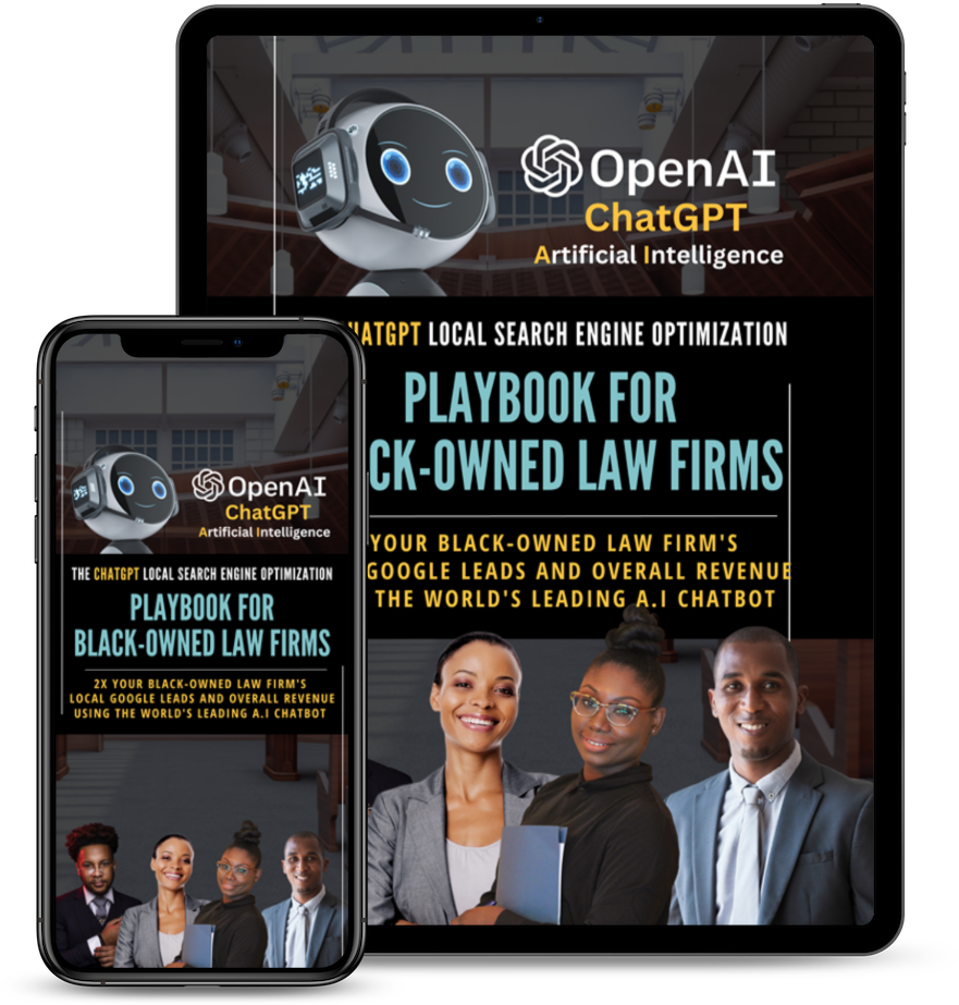 A playbook for ck-owned law firms is on a tablet and phone