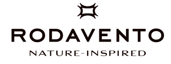 Logotipo de Rodavento con un emblema estilizado y las palabras “NATURE-INSPIRED” (Inspirado en la naturaleza) debajo.