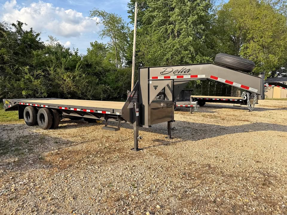 Grey Delta Gooseneck Trailer