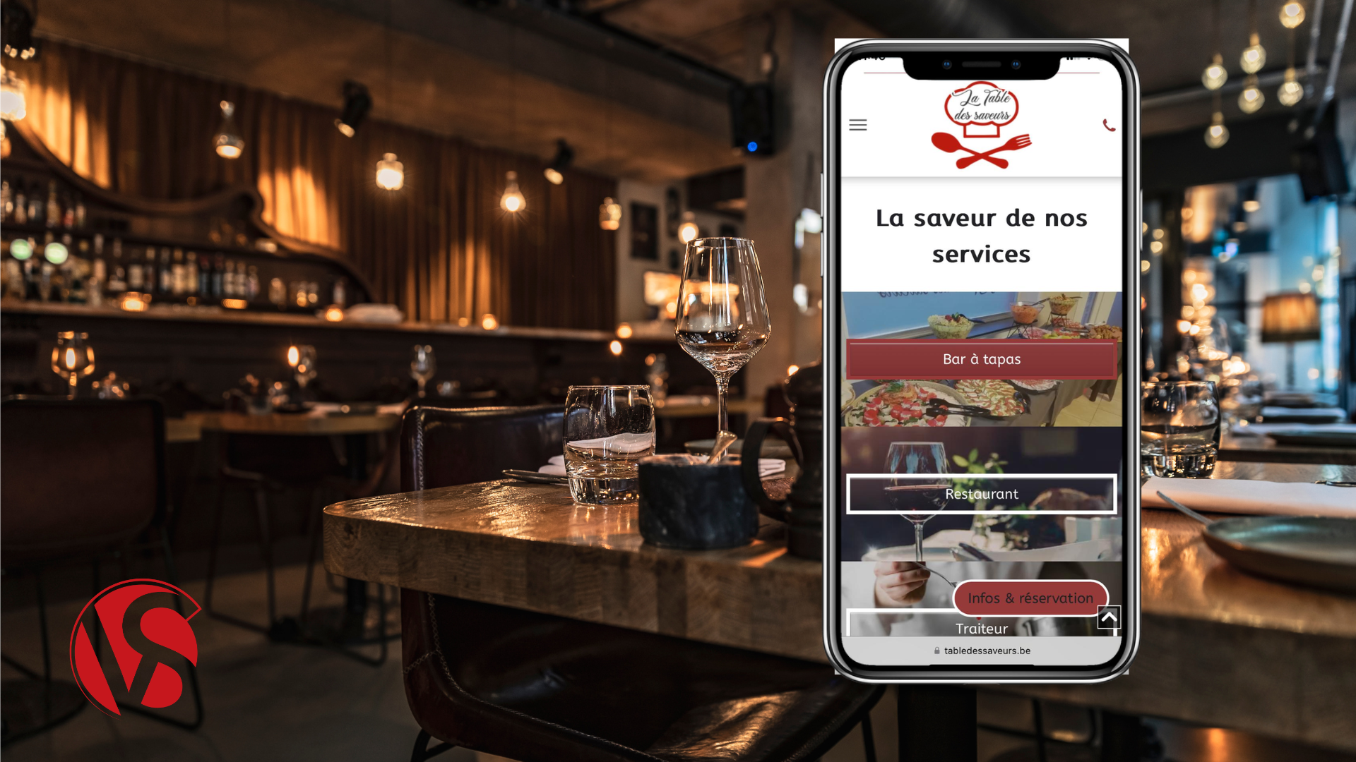 Site internet pour un restaurant dans le hainaut 