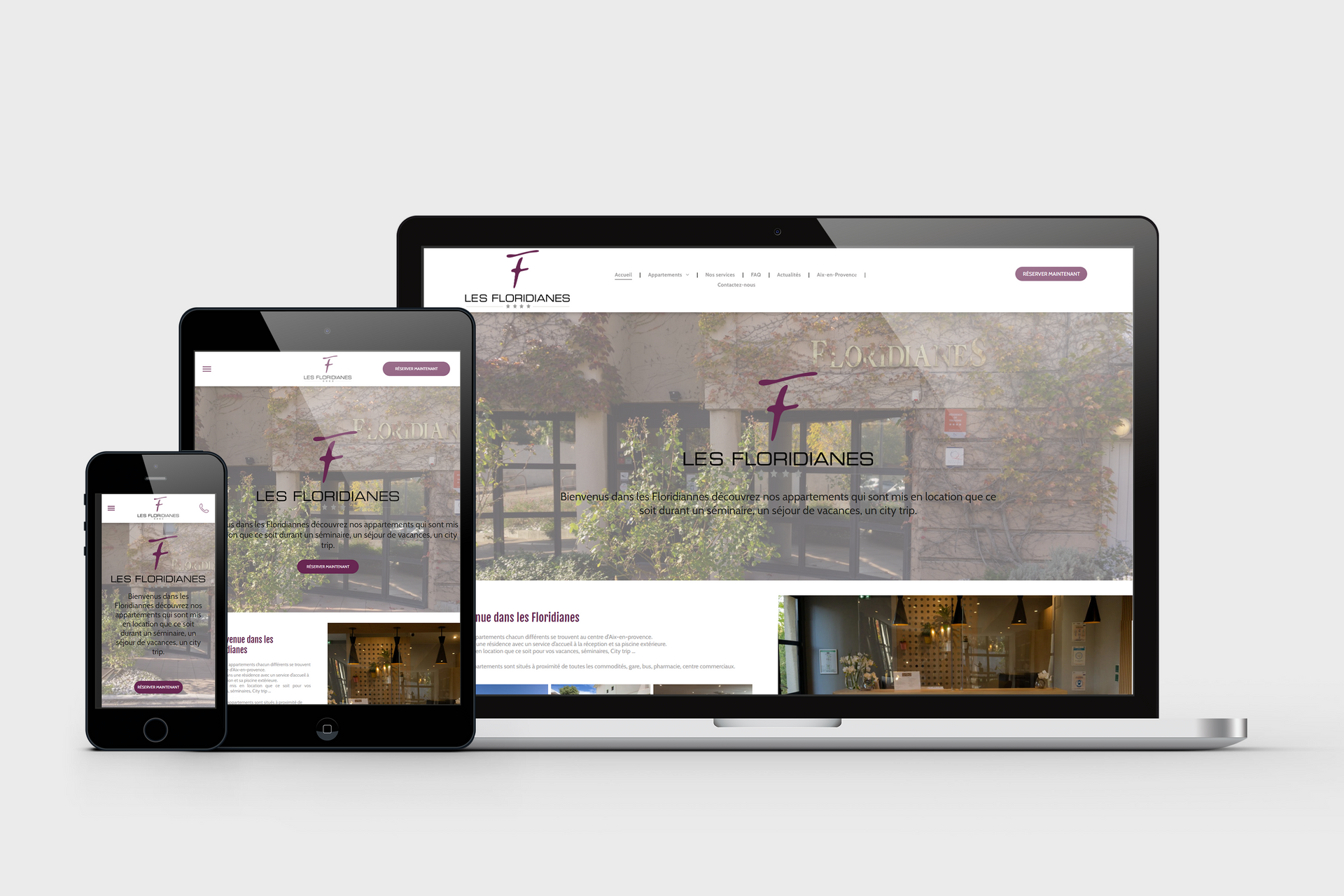 Création d'un site web pour des appartements à louer