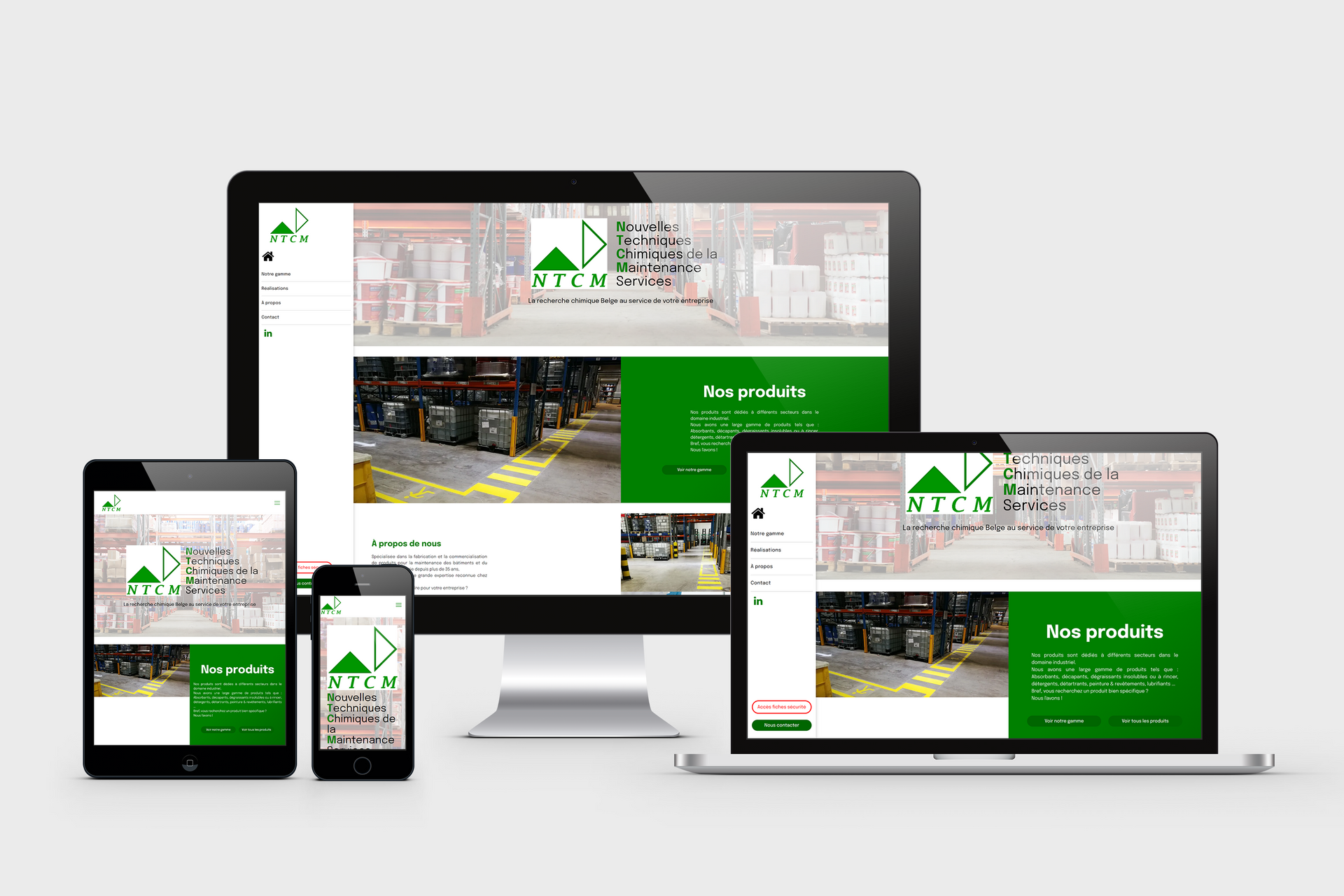 Versus communication - agence de communication digitale - Projet site internet NTCM Morialme