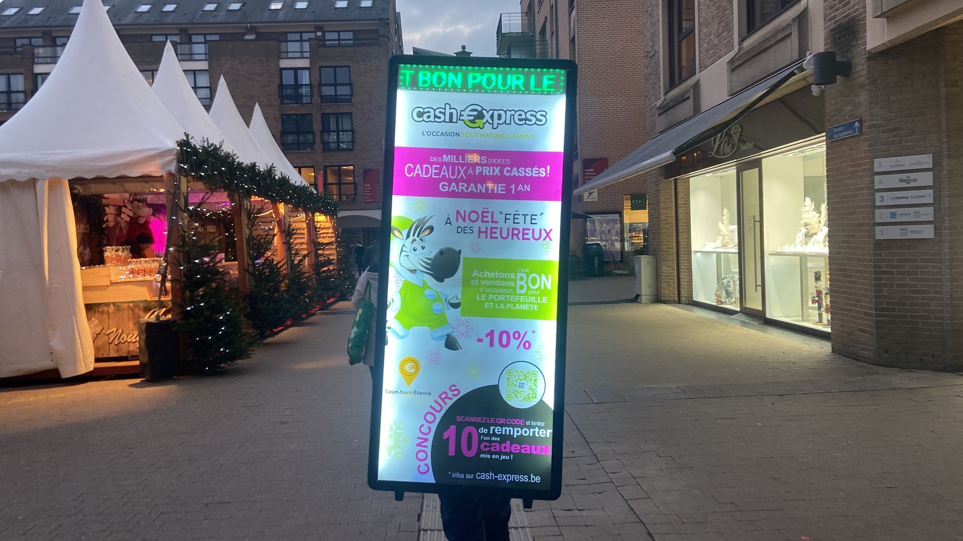 Campagne de street marketing de nuit
