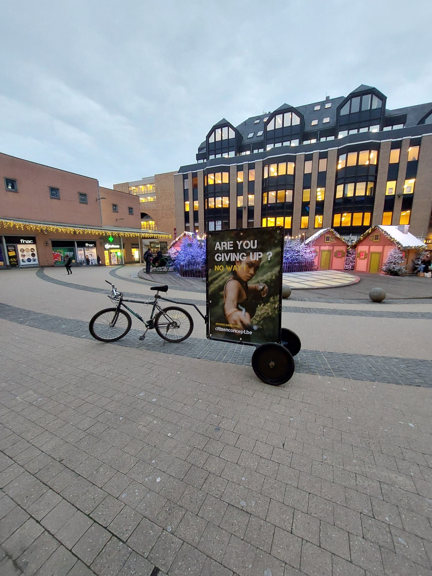 Campagne de street marketing à louvain la neuve