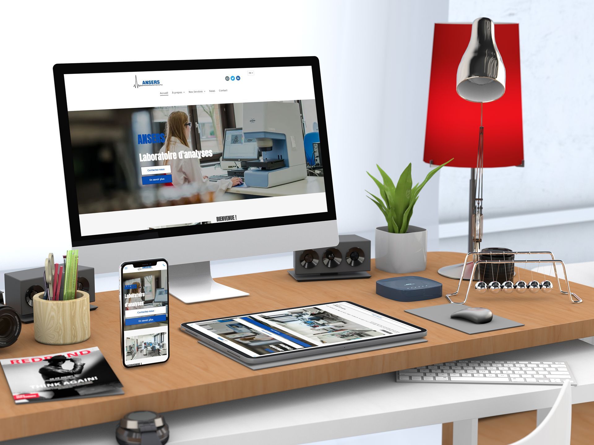 Versus communication - agence de communication digitale - Projet site internet Ansers
