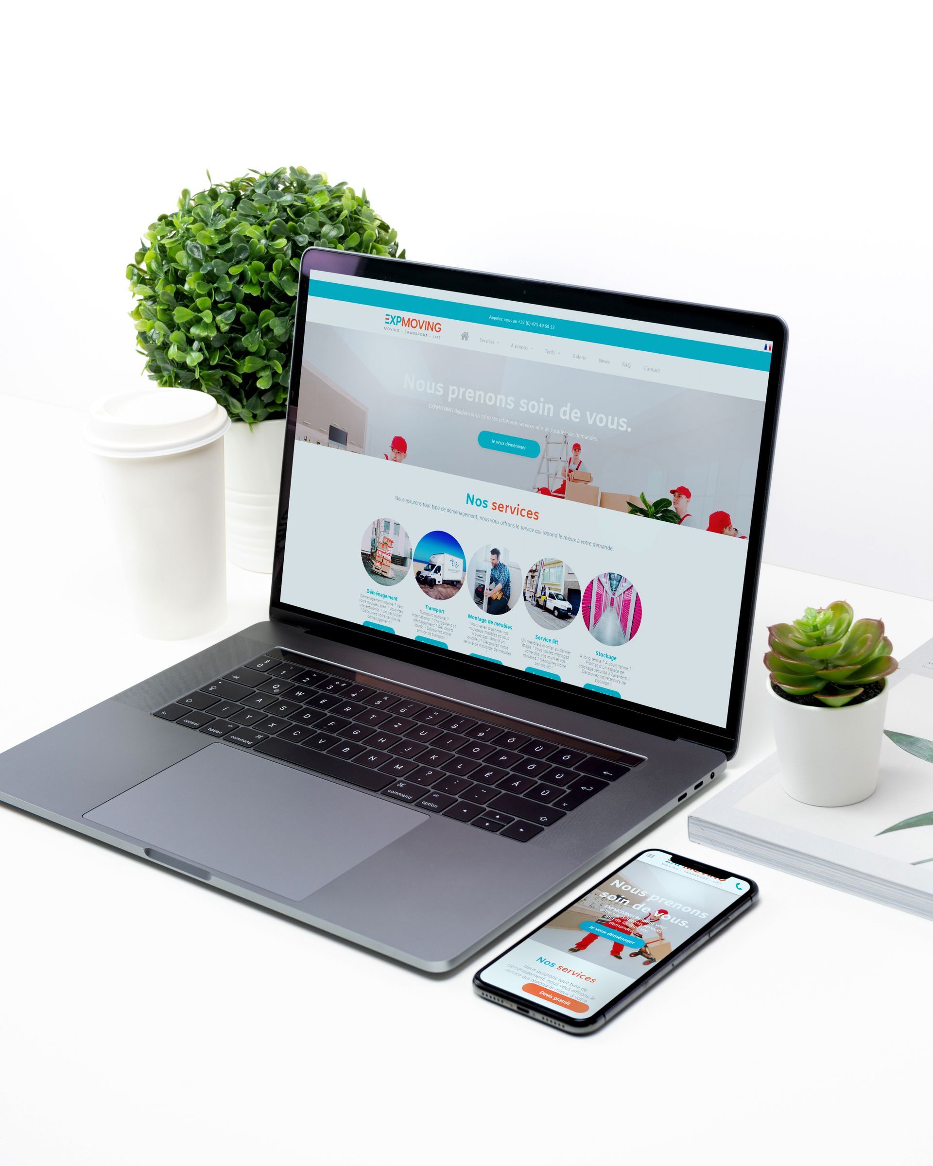 Versus communication - agence de communication digitale - Projet site internet exp moving