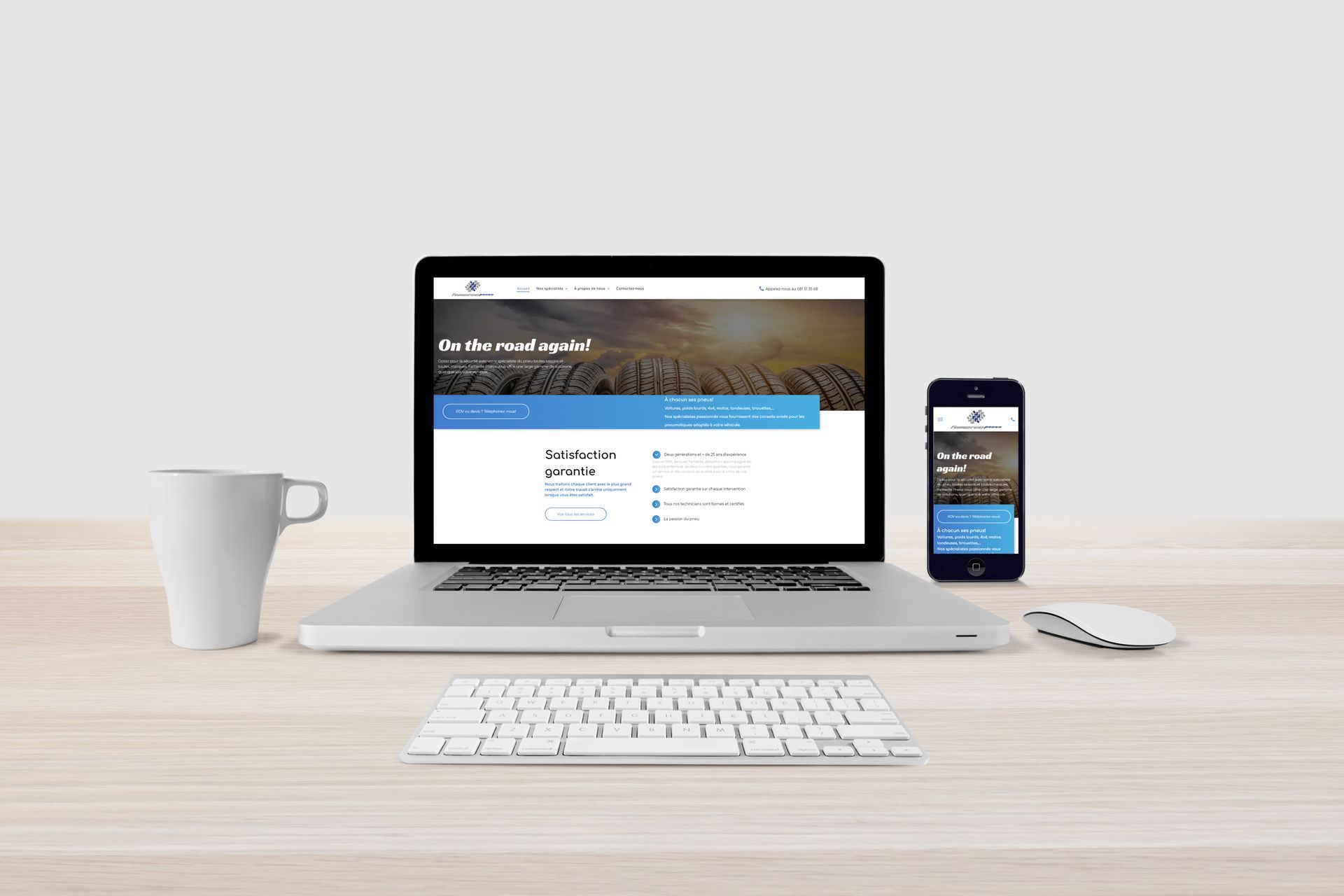 Versus communication - agence de communication digitale - Projet site internet Fameree Pneu